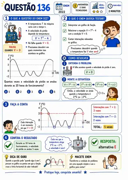 Questão 136 do ENEM resolvida passo a passo