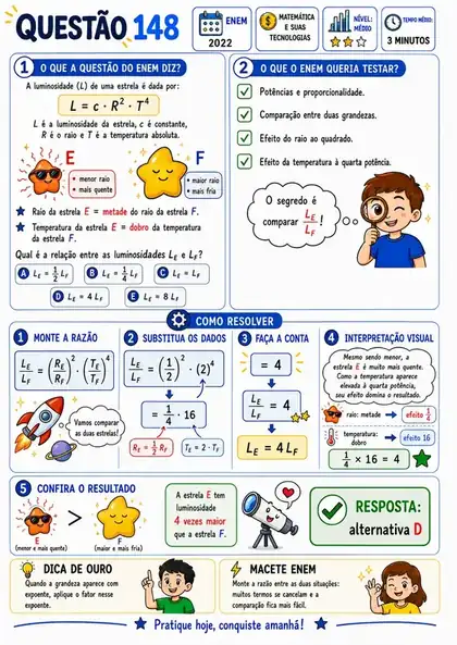 Questão 148 do ENEM resolvida passo a passo